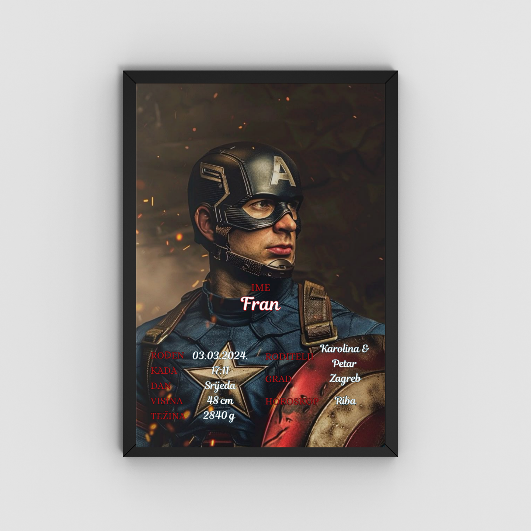 ATRAKTIVAN SUPERHERO OKVIR + BONUSI